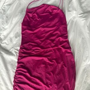 Hot Pink Tiger Mist Mini Dress